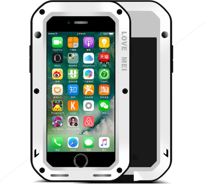 Love mei iPhone 7 / 8 støtsikkert deksel - Hvit