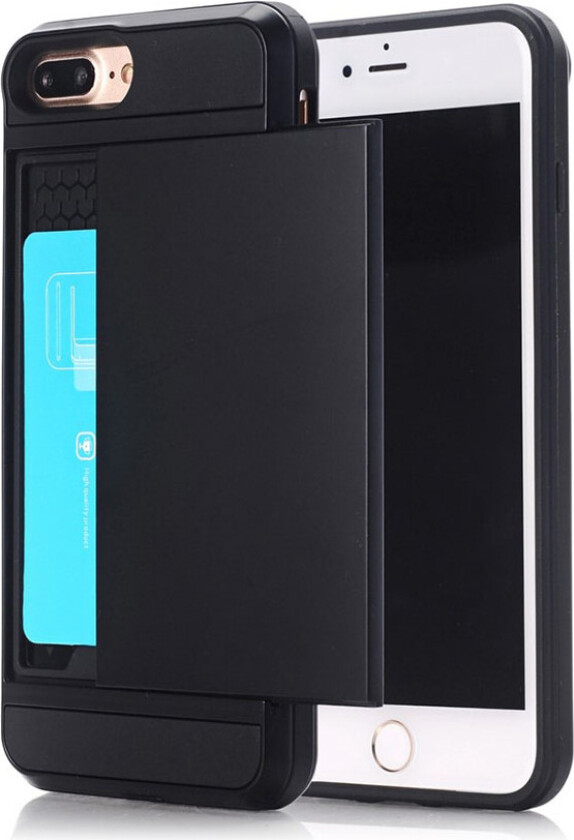 Christensen iPhone 7 Plus / 8 Plus fleksibelt deksel med to lag - Svart