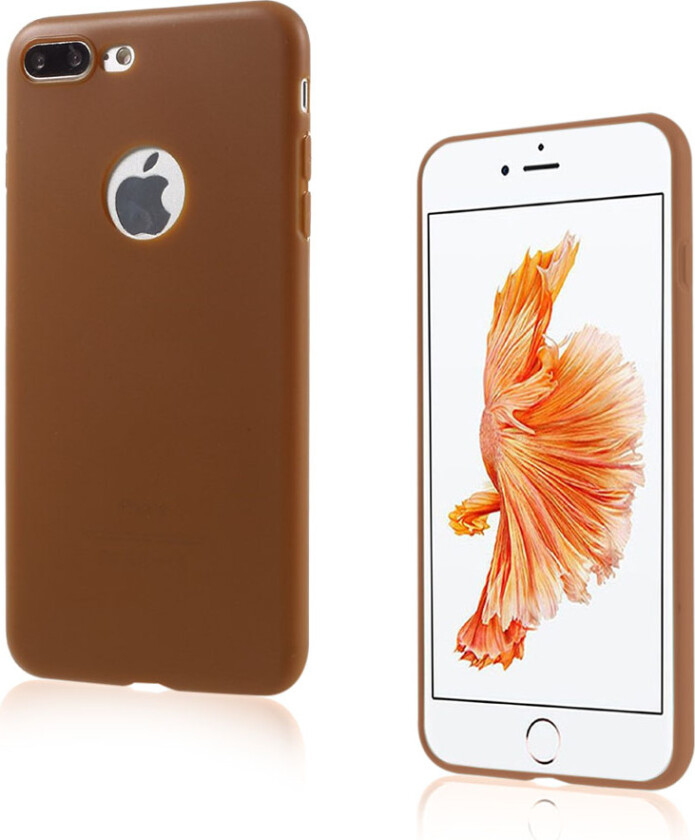 Nordgren iPhone 7 Plus / 8 Plus ultra-tynt fleksibelt deksel - Brun