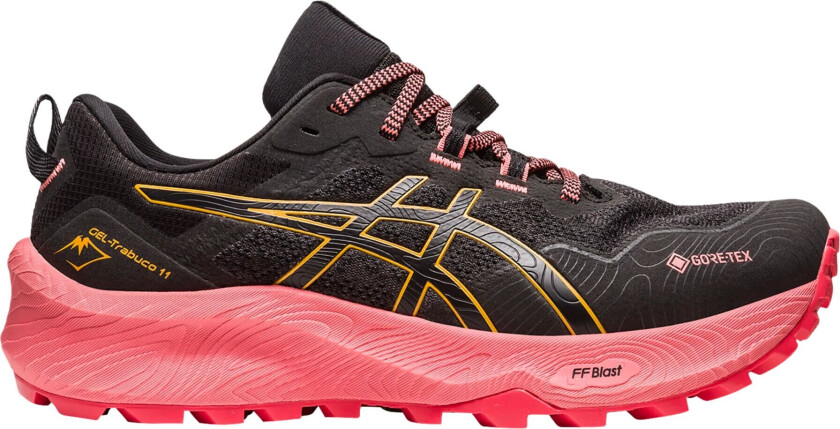 Asics Trabuco 11 Gore-Tex, vanntett løpesko, dame BLACK/SANDSTORM