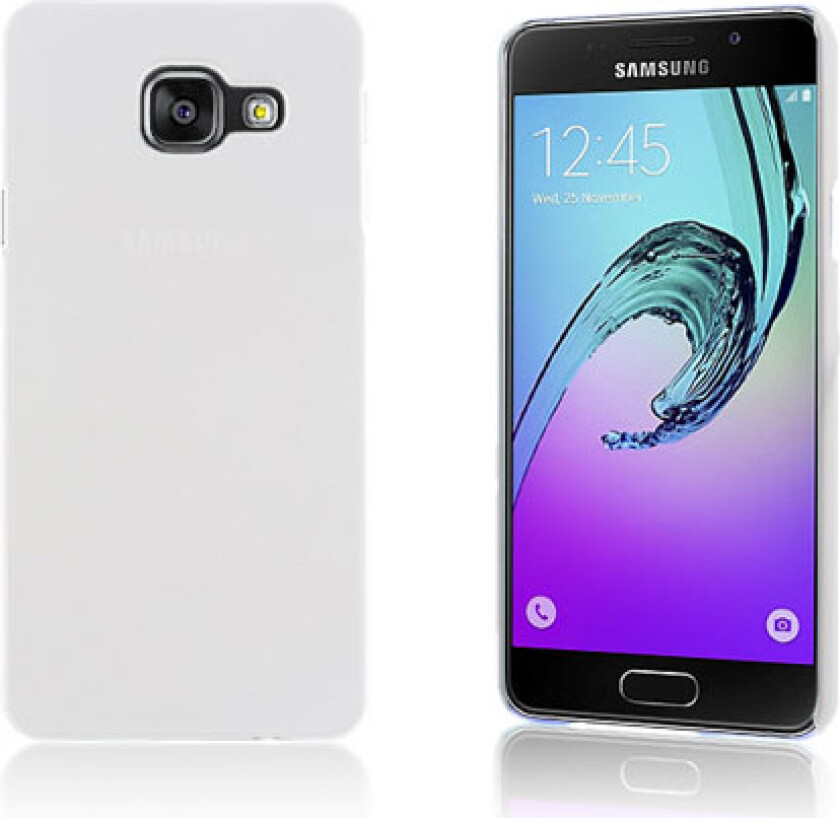 Gummibelagt deksel for Samsung Galaxy A3 SM-A310F (2016) - hvit