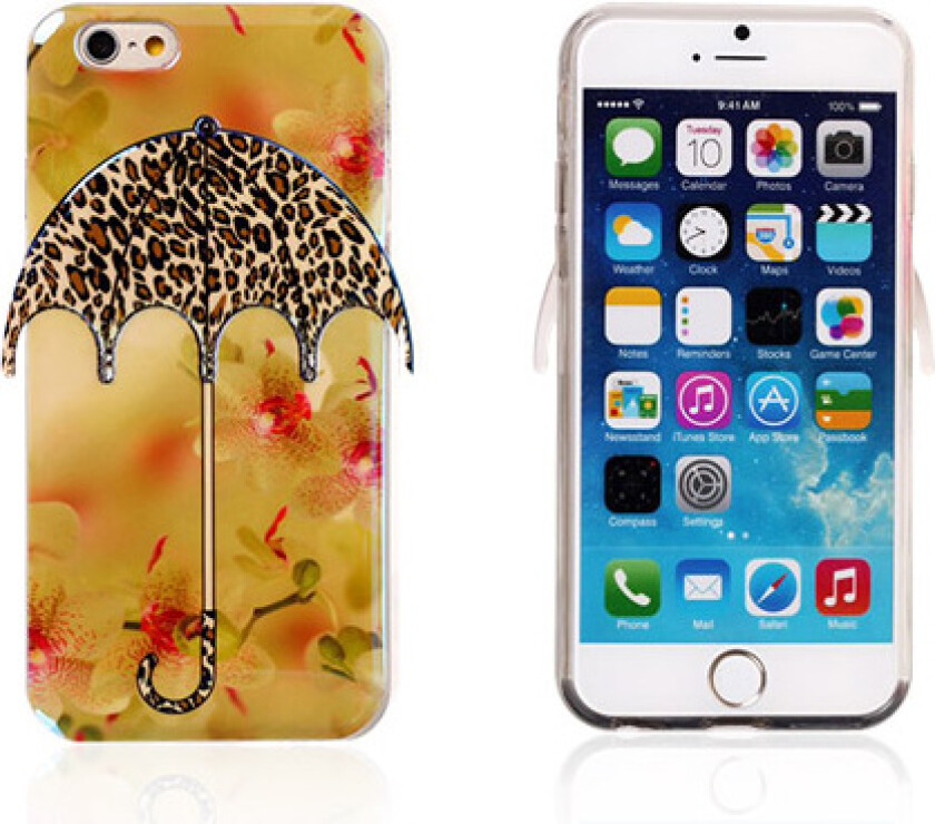 3D Umbrella (Leopard Mønster) iPhone 6 Deksel