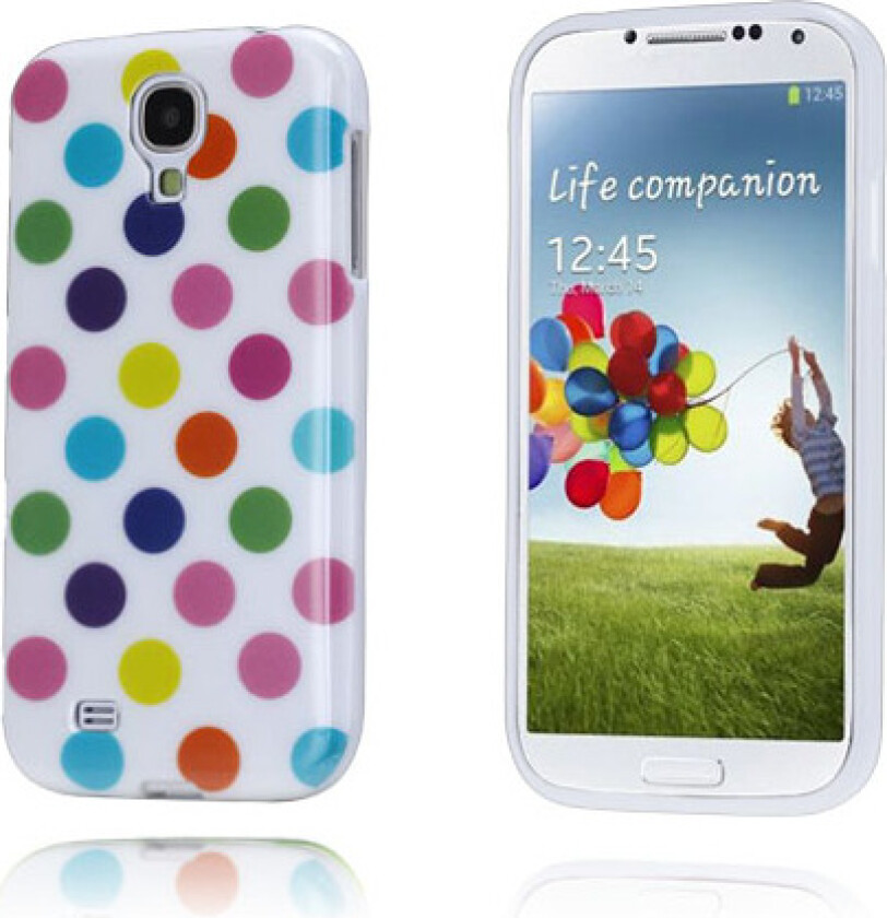 Polka Dots (Hvit - Flerfarget) Samsung Galaxy S4 Deksel