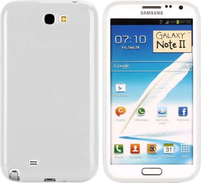 Candy Colors (Hvit) Samsung Galaxy Note 2 Deksel