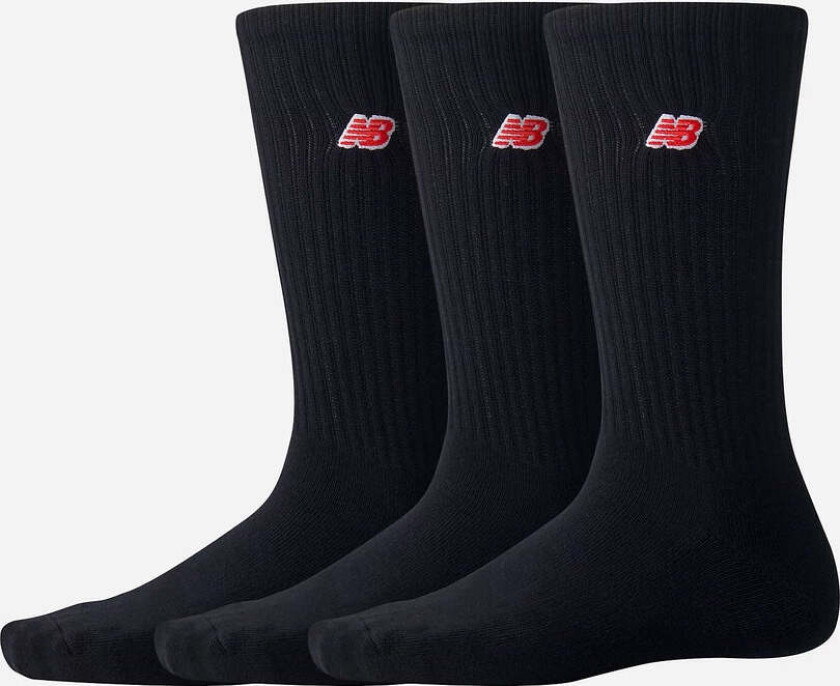 NB Patch Crew 3pack - Black