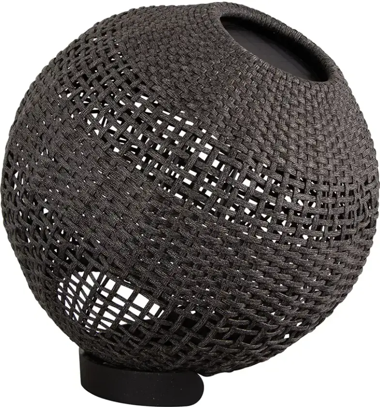 Illusion lampe rund Graphite, Soft Rope