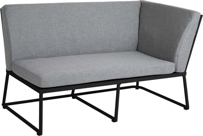 Vence 2-seters avslutningsdel venstre svart/grå