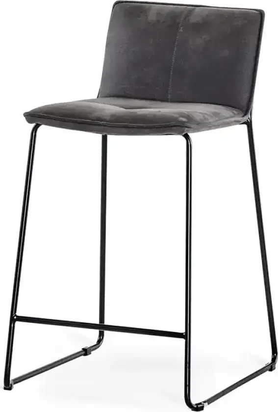 Elvis Barstol mörkgrå 2-pakning