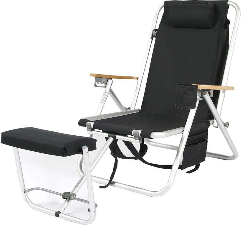 Roxy strandstol med kjølebag og mobil lomme svart