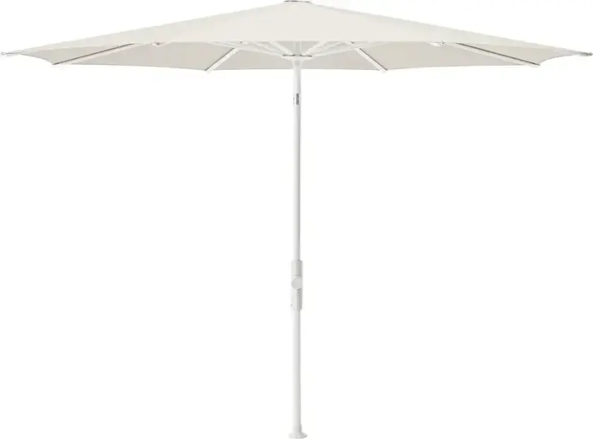 Twist 300 cm parasoll matt white Kat.4 453 Vanilla