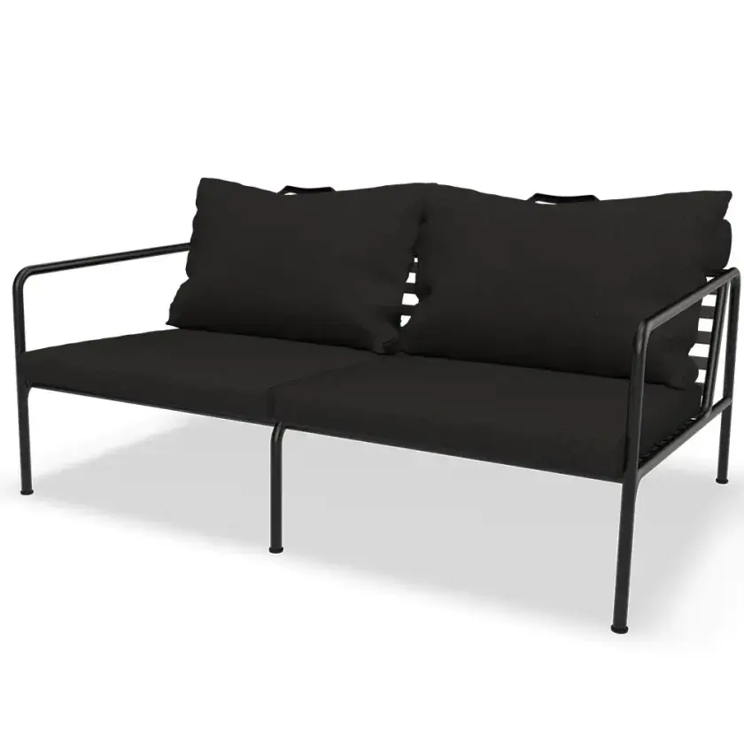 Avon 2-seters sofa Charcoal/Black