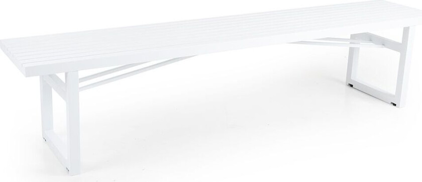 Vevi benk 41 X 200 cm hvit