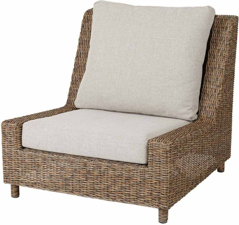 Sandkorn loungestol natur kunstrotting