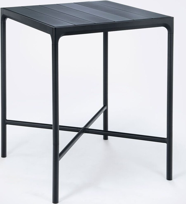 Fire barbord 90x90 cm svart aluminium