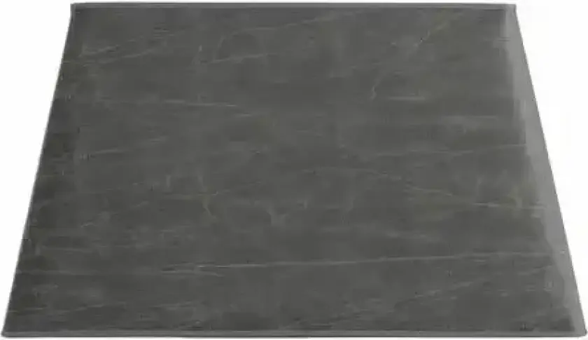 Rektangulær lampeskjerm L Leather Grey