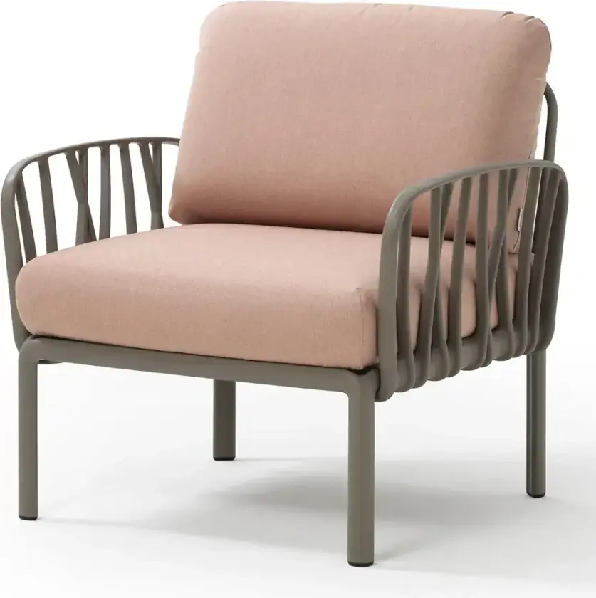 Komodo lenestol Tortora - Rosa Quarzo