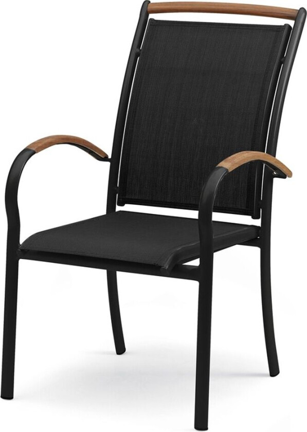 Nydala Karmstol Svart/Svart Teak
