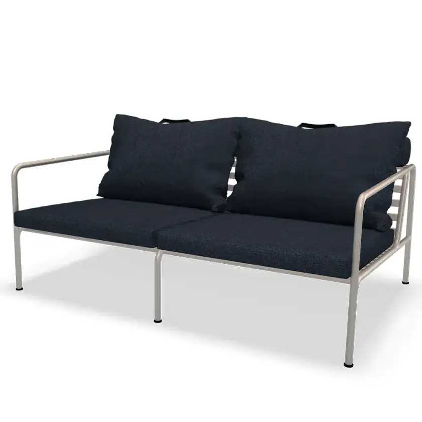 Avon 2-seters sofa Sky/White