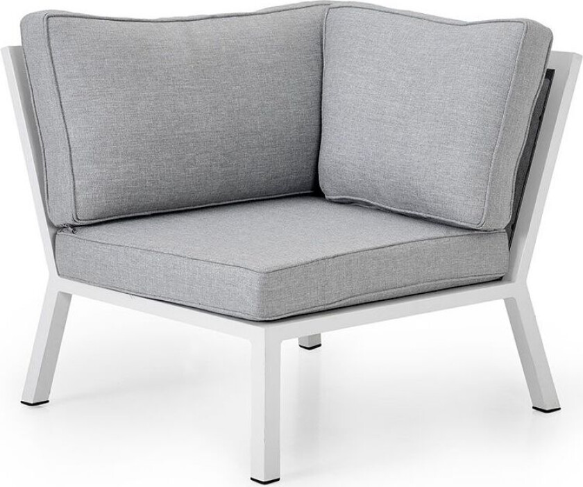 Belfort hjørnedel hvit/grå