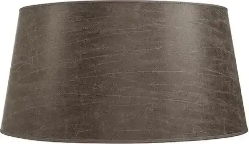 Lampeskjerm Classic XXL Low Leather Pale Brown