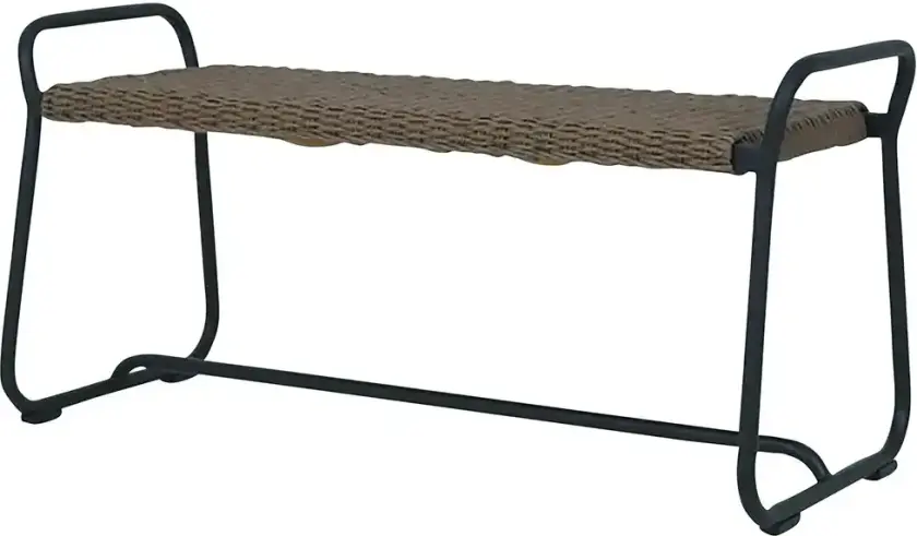 Midway Benk 110 cm svart/natur