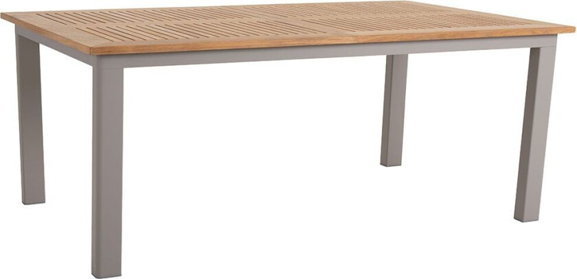 Lyon spisebord 92 x 194–252 cm kaki/teak