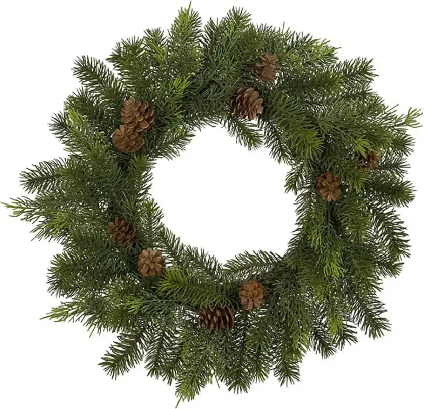 Bilde av Julekrans med kongler 45 cm