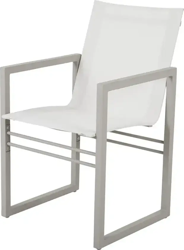 Vevi karmstol kaki/hvit