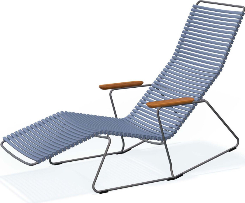 Click sunrocker blå/grå bambus