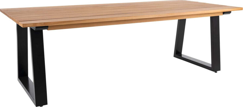 Laurion spisebord 100 x 230 cm teak/svart