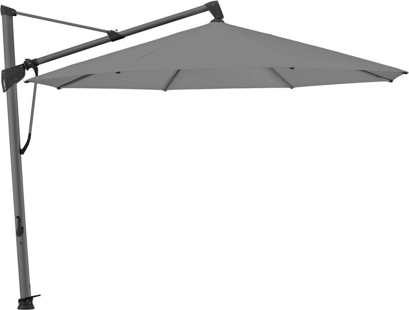 Sombrano S+ fritthengende parasoll 350 cm kat.4 antrasitt aluminium / 420 Smoke