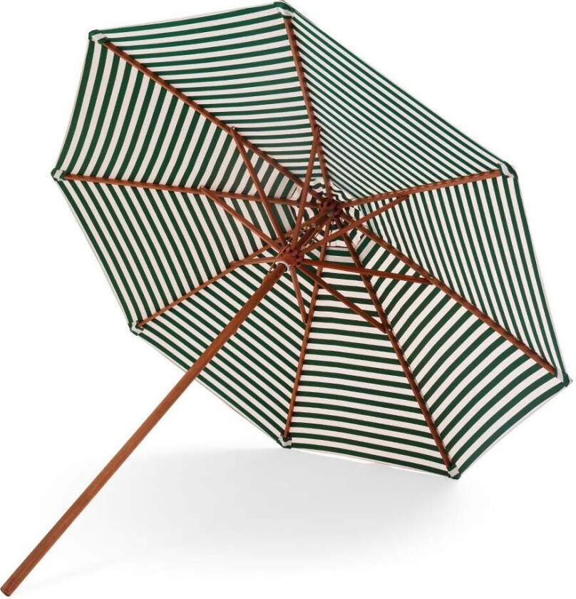 Messina Parasoll Ø300 Dark Green Stripe