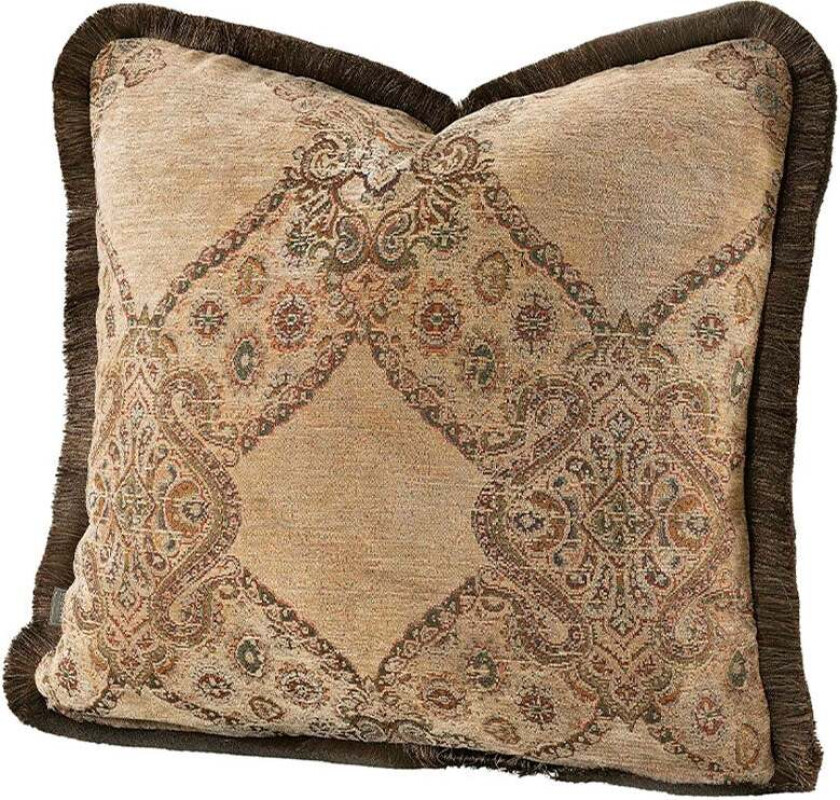 Miralago Paisley Beige putetrekk Fringe 60 x 60