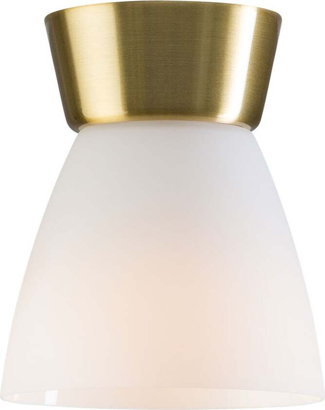 Bizzo Ceiling D165 Messing/Opal Glass