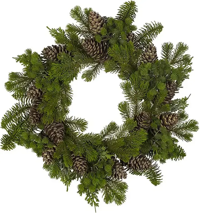 Bilde av Julekrans med kongler 45 cm