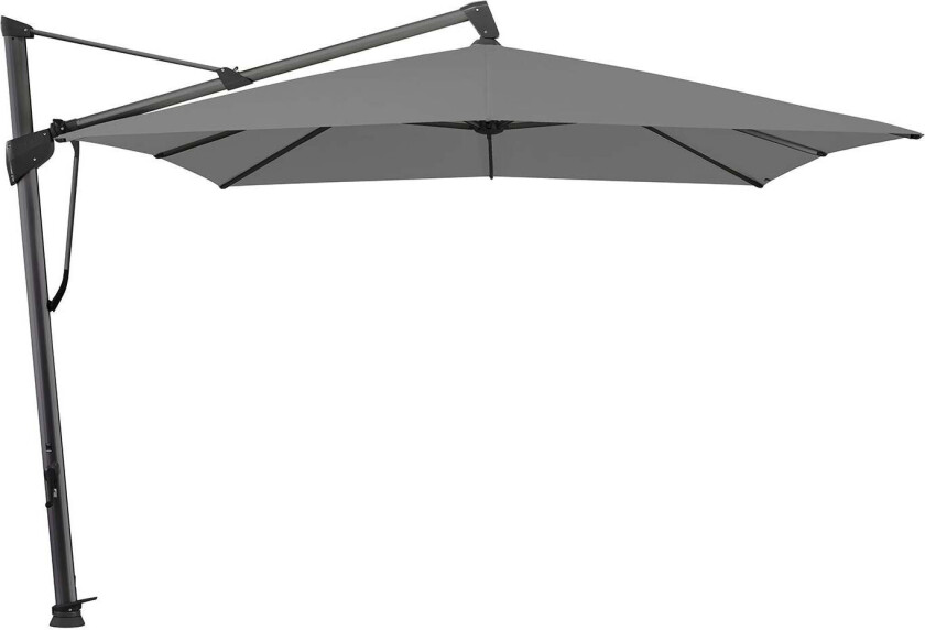 Bilde av Sombrano S+ fritthengende parasoll 300 x 300 cm kat.4 antrasitt aluminium/420 Smoke