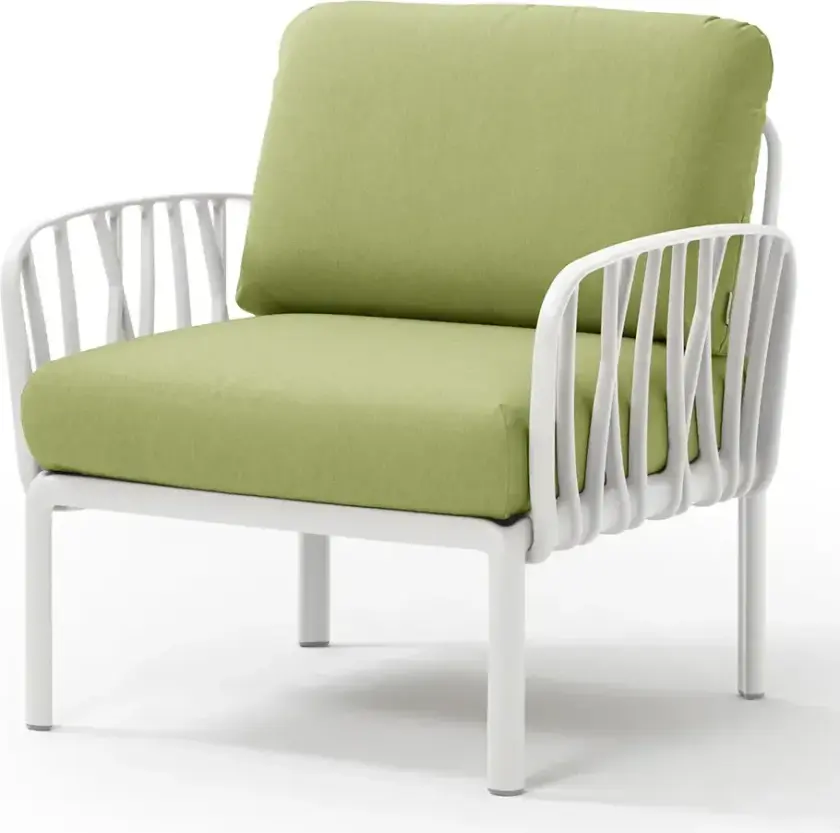 Komodo lenestol White - Avocado Sunbrella