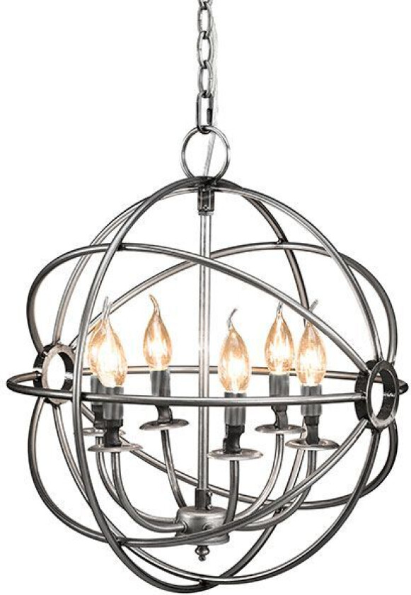 Taklampe Rome Silver 45 cm