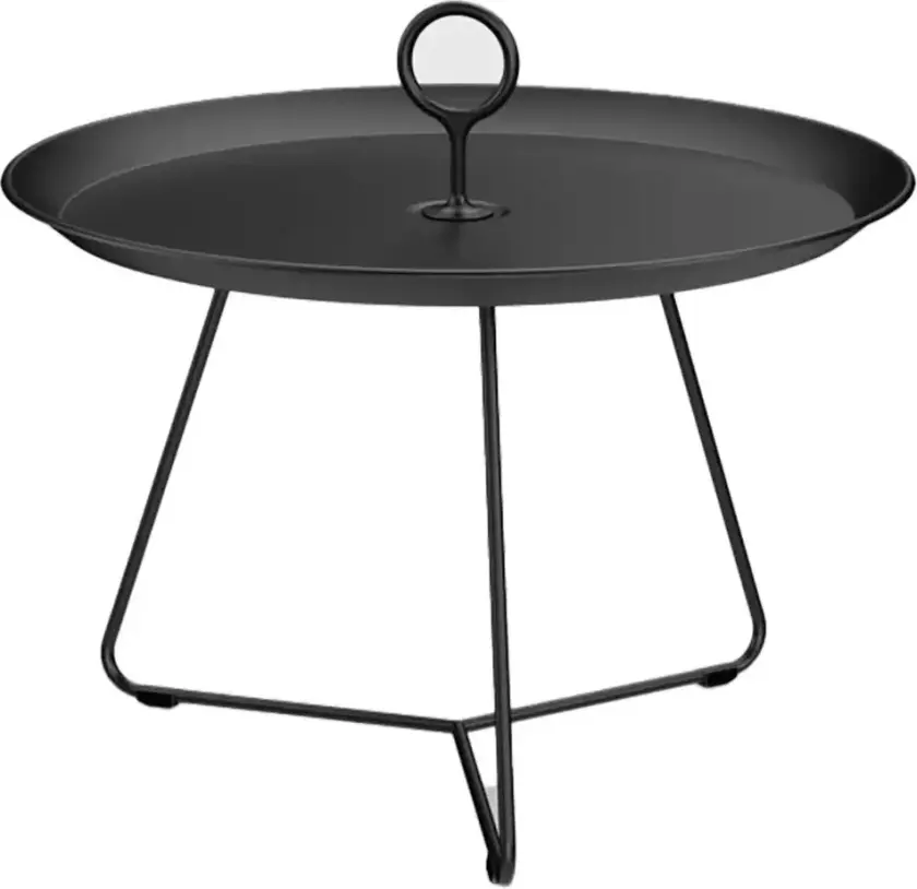 Sidebord med øyer 57,5 cm Svart