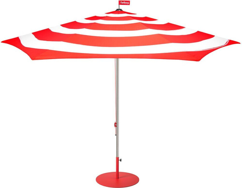 Bilde av Stripesol parasoll 350 cm rød