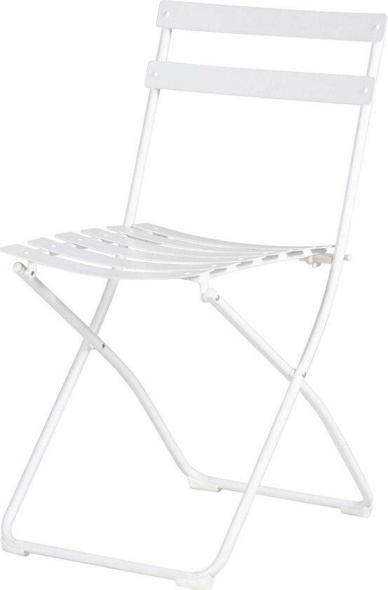 Spring stol i hvitt stål