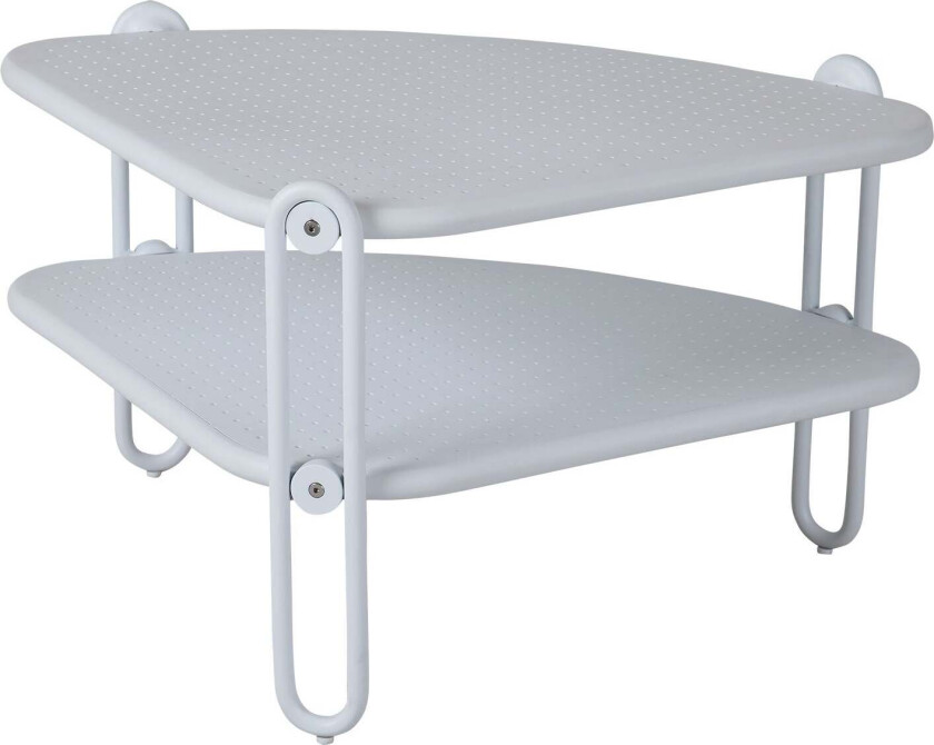 Blixt salongbord 60 x 60 hvit