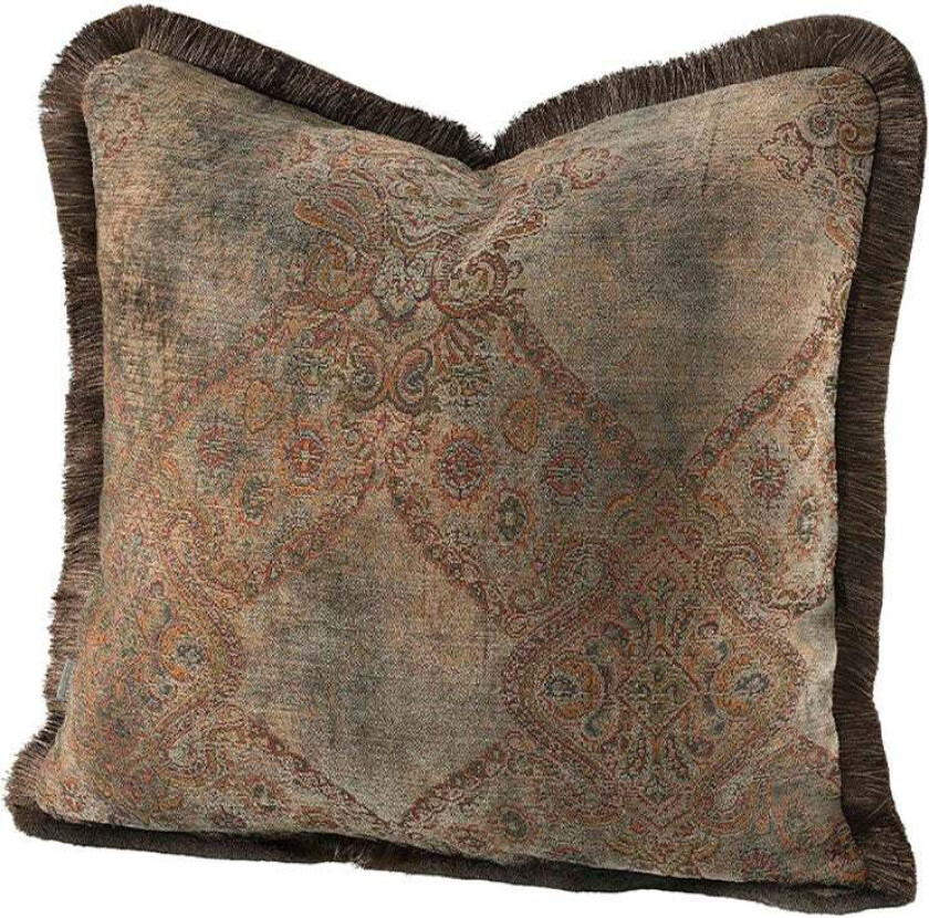 Miralago Paisley Taupe putetrekk Fringe 60 x 60