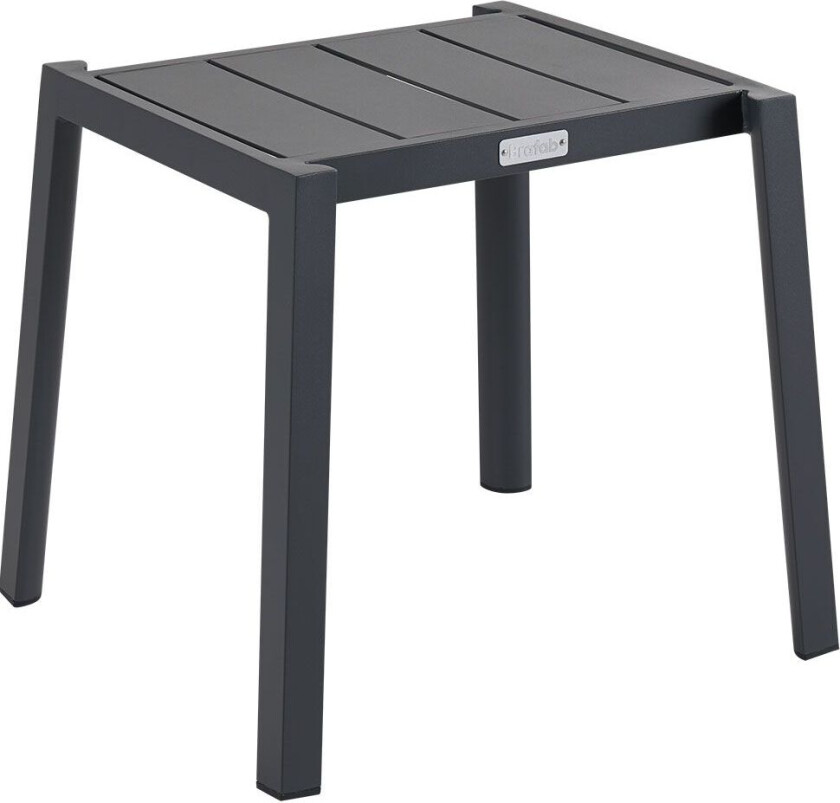 Delia puff/sidebord 45 x 40 cm antrasitt