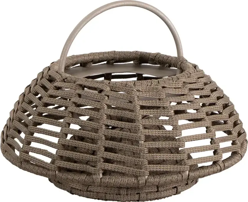 Illusion lampe til oppheng Taupe, Soft Rope