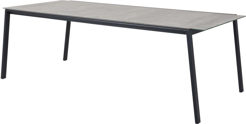 Lyra spisebord 100 x 220 cm med glass