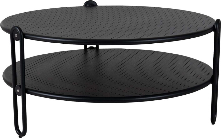 Blixt salongbord 85 cm svart