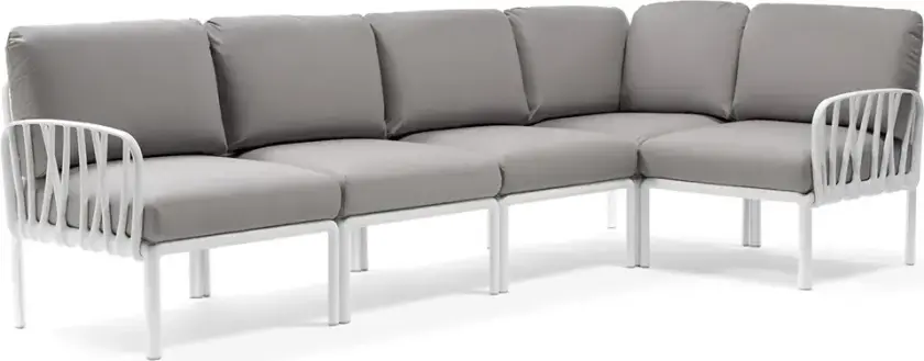 Komodo 5 hjørnesofa White - Grigio