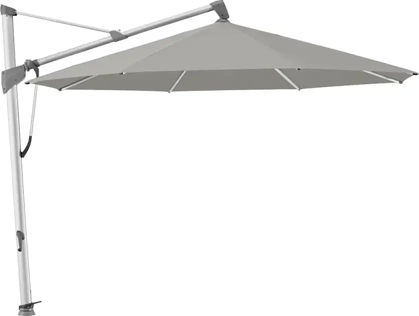 Bilde av Sombrano S+ fritthengende parasoll 400 cm anodisert aluminium Kat.4 420 Smoke