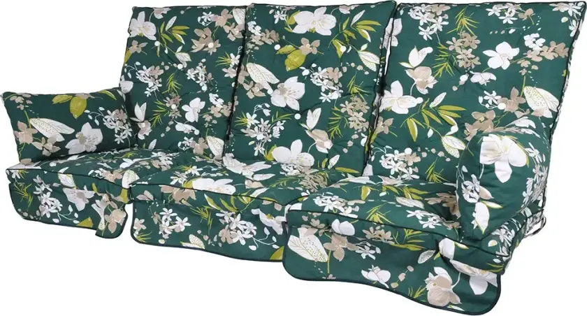 Hengekøyeputer med lav rygg Green Botanical